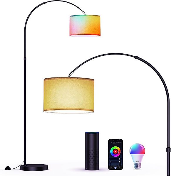 Auralum LED Stehlampe RGB LED Bogenlampe günstig online kaufen