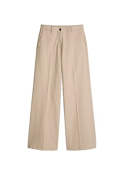 Marc O'Polo Bügelfaltenhose Model Margo wide aus Organic Cotton-Twill günstig online kaufen