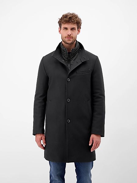 LERROS Wollmantel "LERROS Herren-Wollmantel mit herausnehmbaren Westeneinsa günstig online kaufen