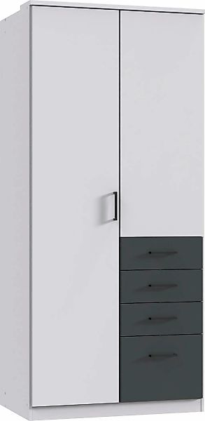 Wimex Kleiderschrank "Cottbus, in weiß oder grau modern kombiniert mit grap günstig online kaufen