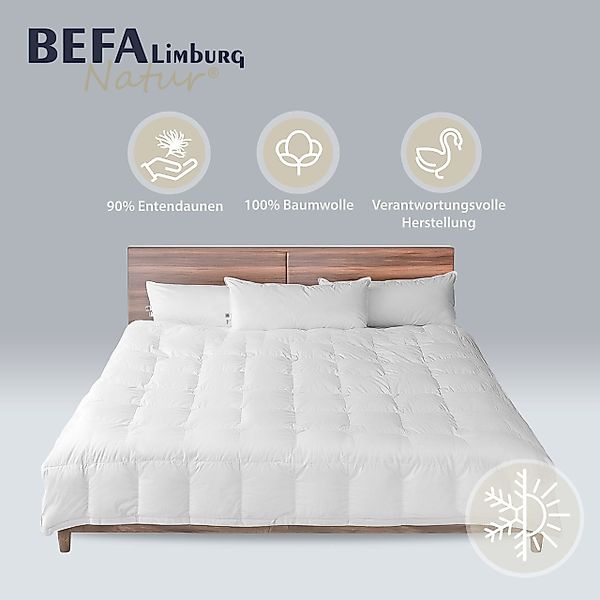 BEFA NATUR Daunenbettdecke 4-Jahreszeitendecke, Premium-Ganzjahresdecke - günstig online kaufen