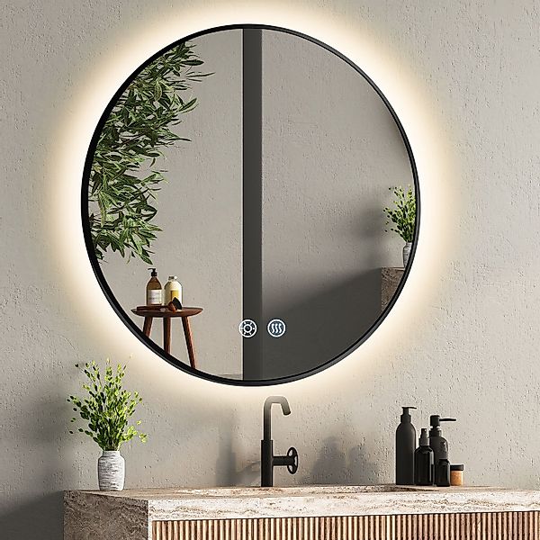 MCURO Badspiegel Rund Wandspiegel mit LED günstig online kaufen
