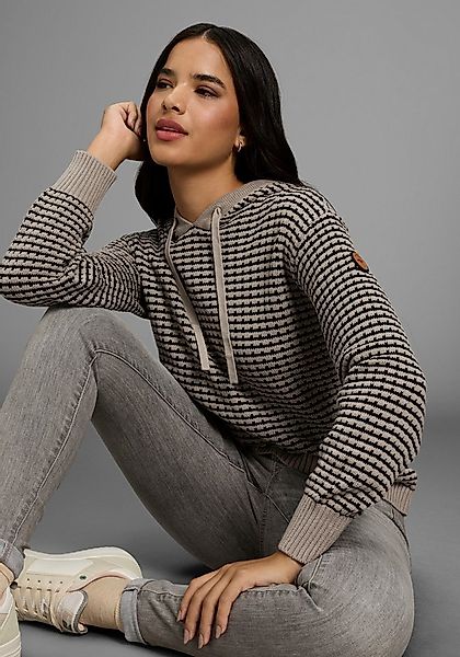 KangaROOS Strickpullover weit geschnitten mit Kapuze günstig online kaufen