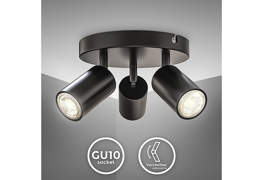 B.K.Licht Deckenleuchte LED Deckenlampe Wandleuchte Wohnzimmer, ohne Leucht günstig online kaufen