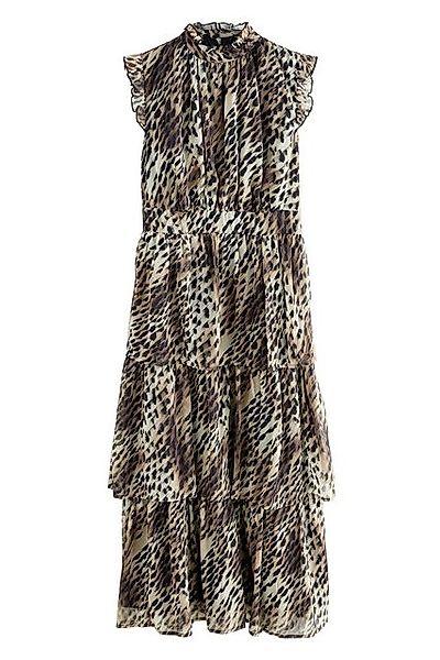 Next Maxikleid Hochgeschlossenes, gestufes Maxikleid, Kurzgröße (1-tlg) günstig online kaufen