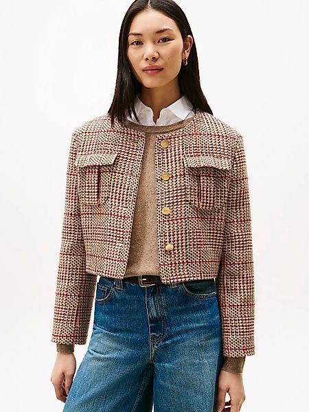 Tommy Hilfiger Kurzblazer "TWEED LADY JACKET", mit Wolle günstig online kaufen