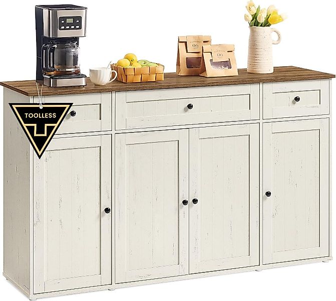 SONGMICS HOME Sideboard Sideboard, Toolless-Technologie, superschnelle werk günstig online kaufen