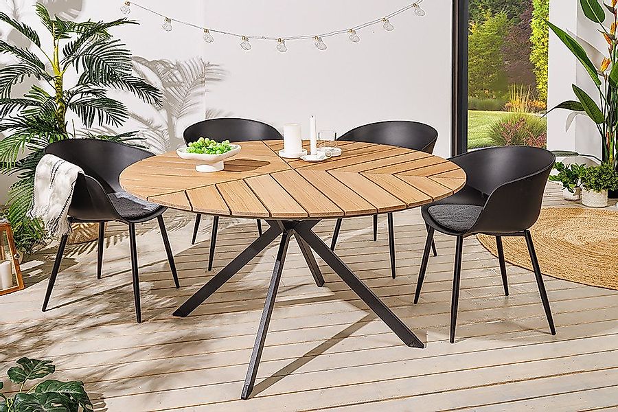 riess-ambiente Gartentisch DESIGNO 120cm natur / anthrazit · Outdoor-Küchen günstig online kaufen