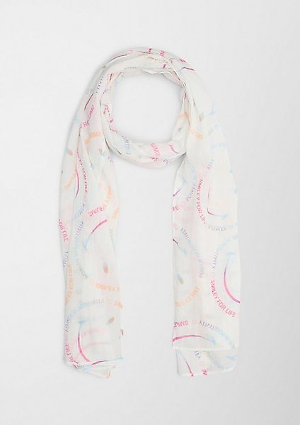 s.Oliver Schal Schal, Baumwollschal mit Smiley®-Allovermuster günstig online kaufen