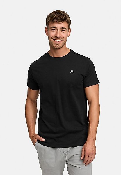 Indicode T-Shirt Herren Kloge Shirt Tee Herrenshirt mit dezentem Label-Deta günstig online kaufen