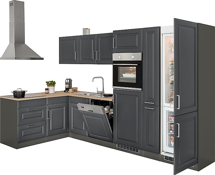 KOCHSTATION "KS-Stockholm" Stellbreite 320/170 cm, mit hochwertigen MDF Fro günstig online kaufen