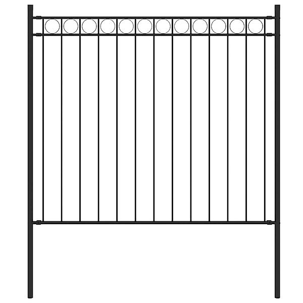 vidaXL Gartenzaun Gartenzaun Stahl 1,7x0,8 m günstig online kaufen