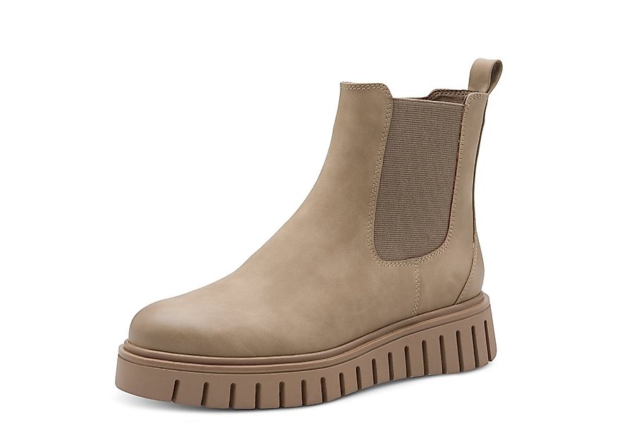 MARCO TOZZI Chelseaboots, Keilsabsatz, Plateau, Stiefelette mit Feel Me-Aus günstig online kaufen