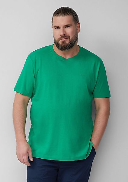 s.Oliver Kurzarmshirt T-Shirt Baumwoll-T-Shirt mit Logo-Print günstig online kaufen