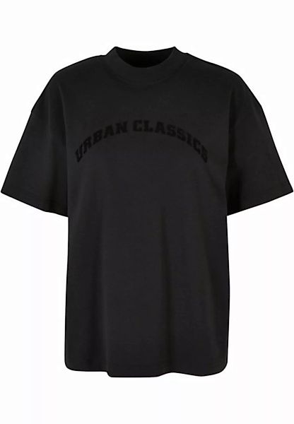 URBAN CLASSICS Langarmhemd Urban Classics Damen Ladies Oversized Flock Tee günstig online kaufen