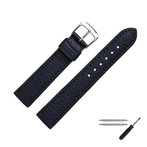 MARBURGER Uhrenarmband 18mm Kunststoff Vegan Schwarz günstig online kaufen