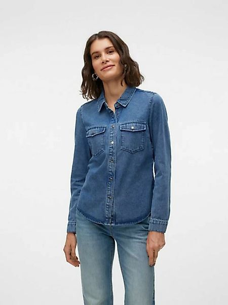 Vero Moda Jeansbluse "VMJENNIE LS DENIM SHIRT MIX NOOS" günstig online kaufen