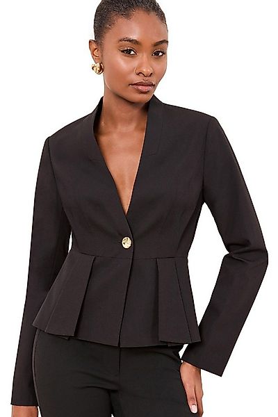 LIPSY Jackenblazer Lipsy Kragenloser Blazer mit Schößchensaum (1-tlg) günstig online kaufen