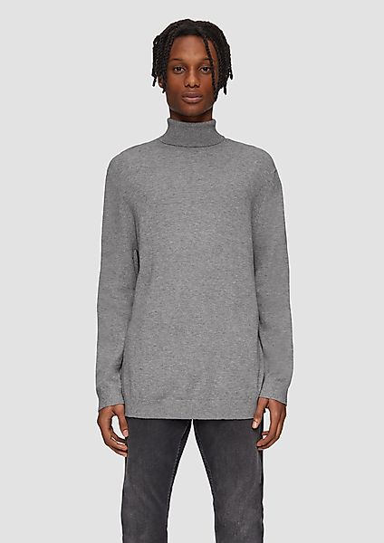 QS Strickpullover Slim-Fit-Pullover mit Rollkragen günstig online kaufen