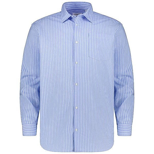 Jack&Jones Freizeithemd aus Biobaumwolle Farbe hellblau Größe: 4XL günstig online kaufen