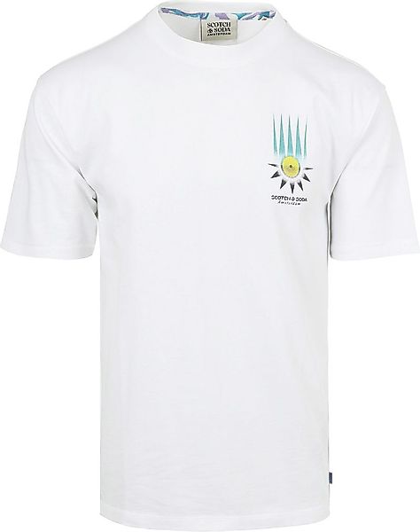 Scotch & Soda T-Shirt Artwork Weiss - Größe XXL günstig online kaufen