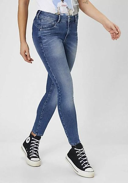Paddock's Skinny-fit-Jeans LUCI Skinny-Fit Röhrenjeans mit Handwork & 3D Fa günstig online kaufen