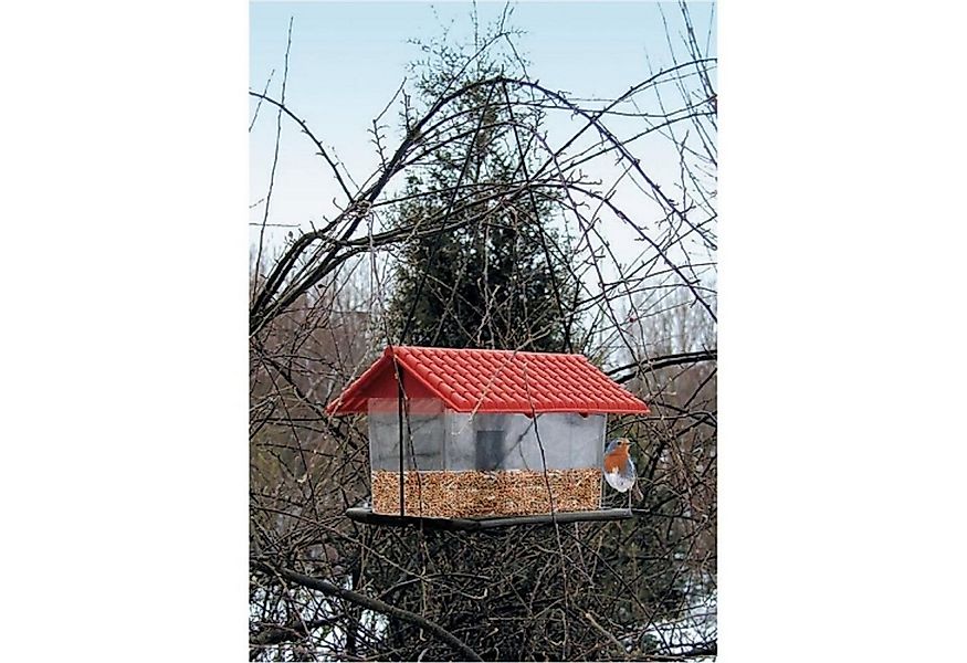 BURI Vogelhaus Vogelfutterhaus aus Kunststoff Vogelhaus Futterhaus Vogelhäu günstig online kaufen