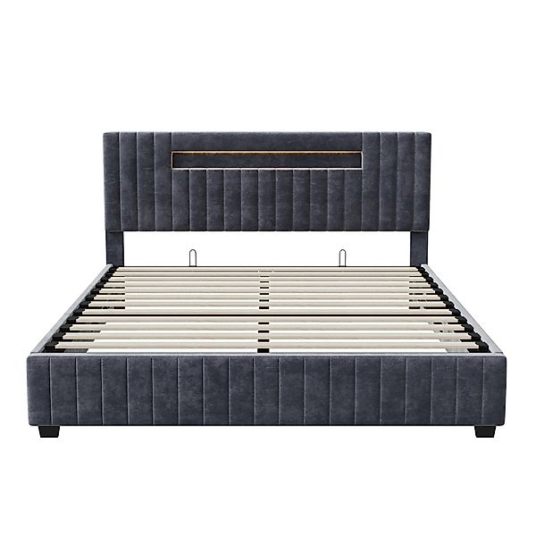 Gdood Polsterbett Stauraumbett LED Doppelbett (Hydraulisch günstig online kaufen