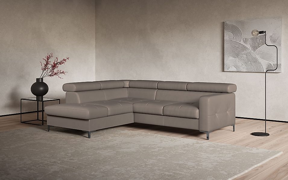 COTTA Ecksofa Sammy L-Form, mit Kopfteilverstellung, günstig online kaufen