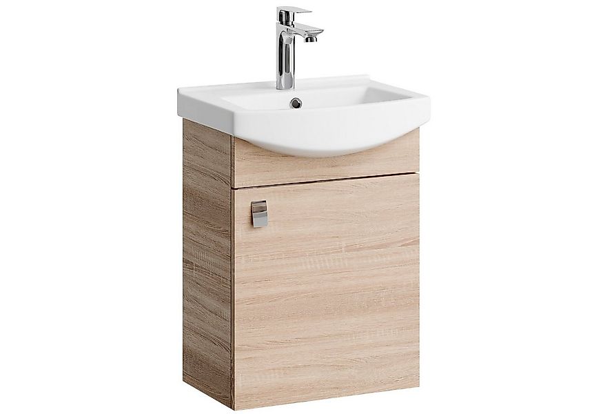 Planetmöbel Waschtisch Waschtischunterschrank 45cm Sonoma Eiche günstig online kaufen