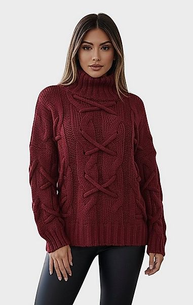 Worldclassca Longpullover WORLDCLASSCA Strickpulllover Lang Zopf Kreuz Must günstig online kaufen