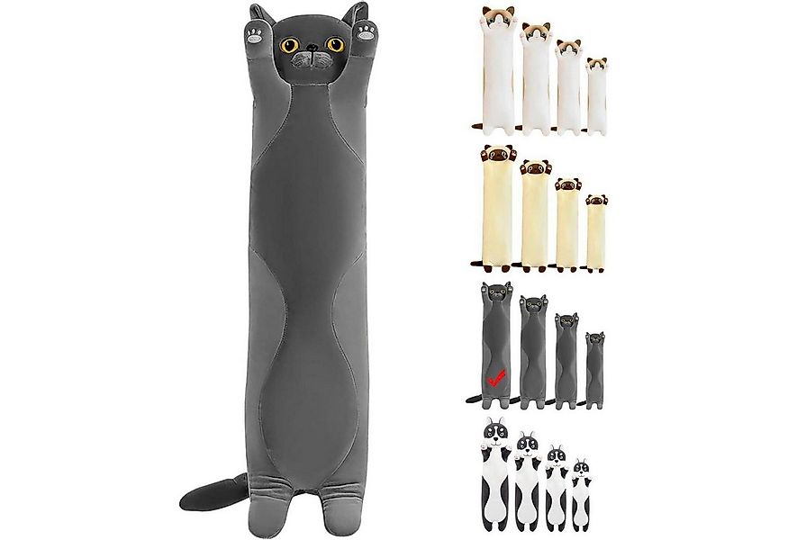 LuxusKollektion Kuscheltier Kuscheltier Katze Plüsch 110cm Kissen Stofftier günstig online kaufen