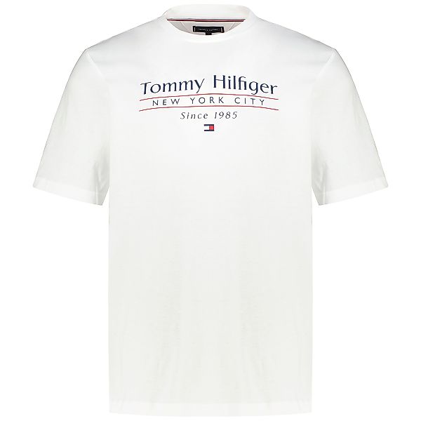 Tommy Hilfiger T-Shirt mit Label-Print Farbe weiß Größe: 5XL günstig online kaufen