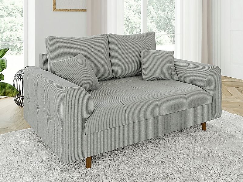 S-Style Möbel 2-Sitzer Sofa Zara mit Holzfüßen im skandinavischen Stil aus günstig online kaufen