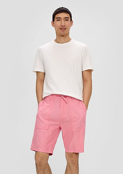s.Oliver Bermudas Chino-Shorts aus Leinenmix mit günstig online kaufen