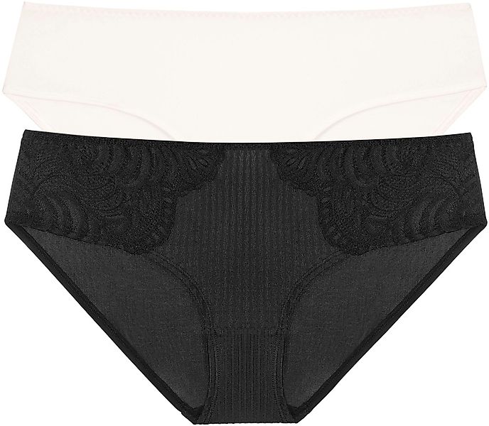 Dorina Hipster "EMERSYN" 2er Pack, leicht transparent, mit Spitze, mit Mesh günstig online kaufen