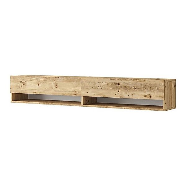 en.casa TV-Schrank »Laitila« TV Hängeboard 180x31,5x29,5cm Eiche rustikal günstig online kaufen
