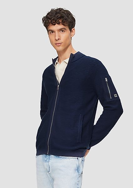 s.Oliver Strickjacke Strickjacke mit Flammgarnstruktur und günstig online kaufen