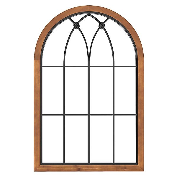 COSTWAY Wandspiegel, mit Fensteroptik, Bogen Spiegel günstig online kaufen