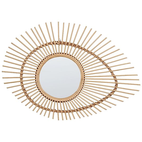 Beliani Dekospiegel BARIO Naturfarben Beige 3x63x45 günstig online kaufen