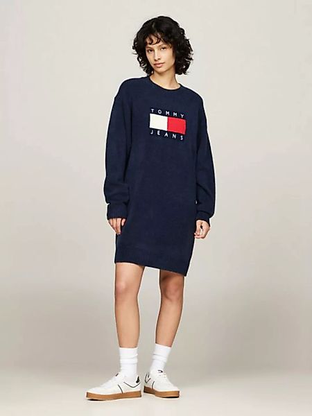 Tommy Jeans Curve Strickkleid TJW MLNGE FLAG SWEATER DRESS EXT in Großen Gr günstig online kaufen