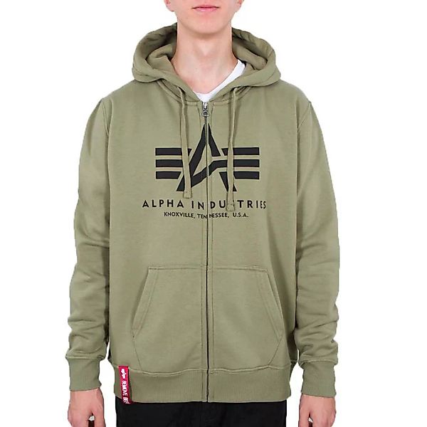 Alpha Industries Basic Sweatshirt Mit Reißverschluss XS Olive günstig online kaufen