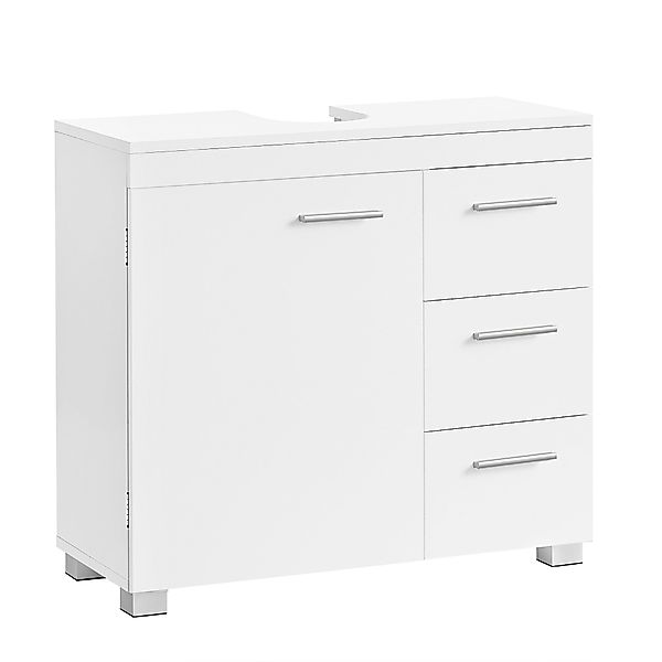 VASAGLE Waschbeckenunterschrank Badezimmerschrank Badschrank mit 3 günstig online kaufen