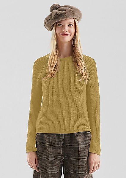 QS Longpullover Strickpullover Melierter Strickpullover mit günstig online kaufen