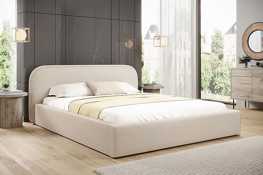 Compleo Polsterbett Bequemes Bett, Designerbett, Minimalistisches Design, B günstig online kaufen