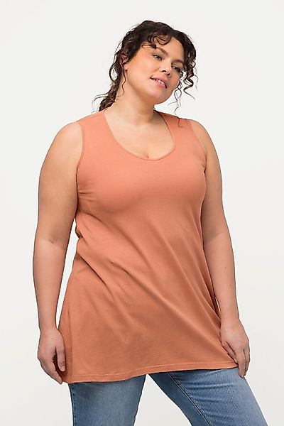 Ulla Popken Longshirt Longtop Naturfärbung A-Linie günstig online kaufen