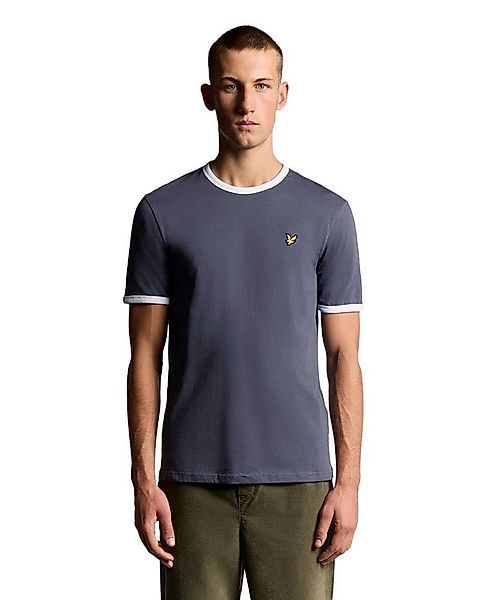 Lyle & Scott T-Shirt T-Shirt Lyle&Scott Ringer kontrastfarbene Bündchen günstig online kaufen