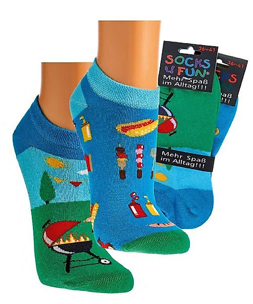 Socks 4 Fun Sneakersocken Socks4Fun BBQ günstig online kaufen
