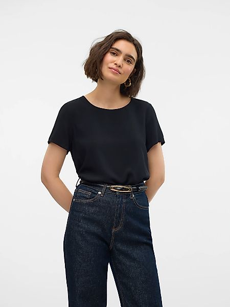 Vero Moda Kurzarmshirt "VMEASY JOY S/S TOP WVN GA" günstig online kaufen