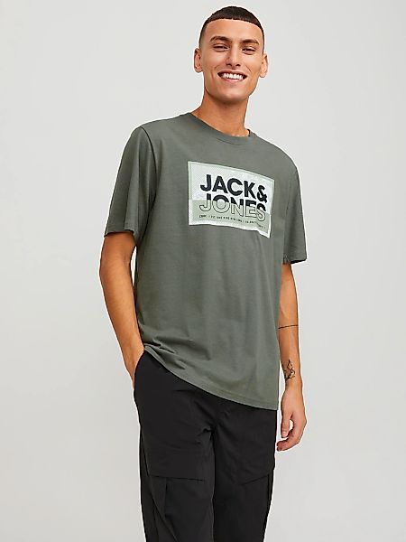 Jack & Jones Kurzarmshirt "JCOLOGAN TEE SS CREW NECK SS24 LN" günstig online kaufen